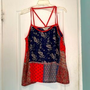 Flowy patchwork tank top